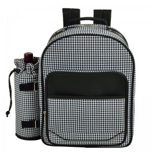 Picnic at Ascot Houndstooth Backpack Picnic Cooler PVQ1566